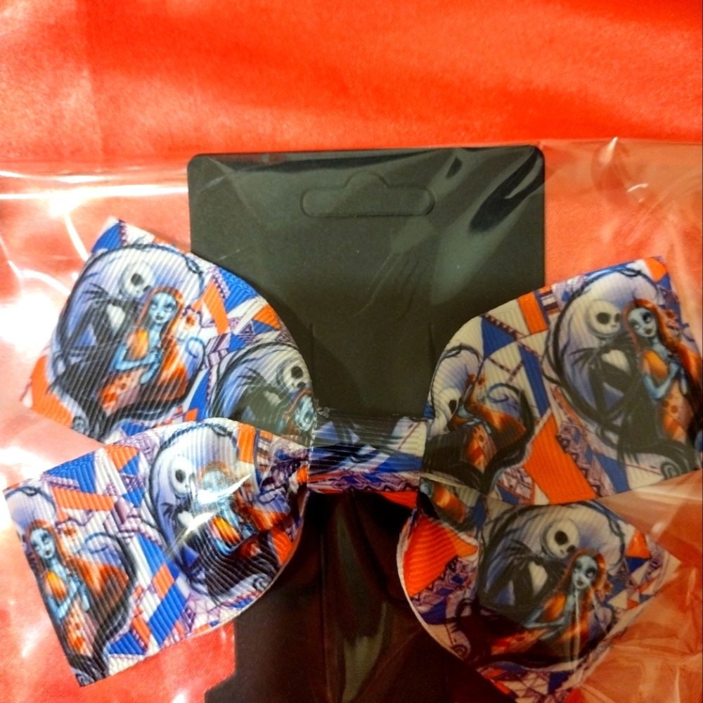 The nightmare before Christmas hair bow